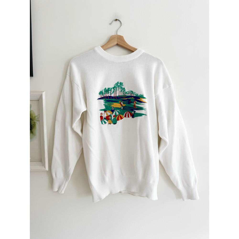 VINTAGE Architect Golf Course Crewneck Sweatshirt Size Medium